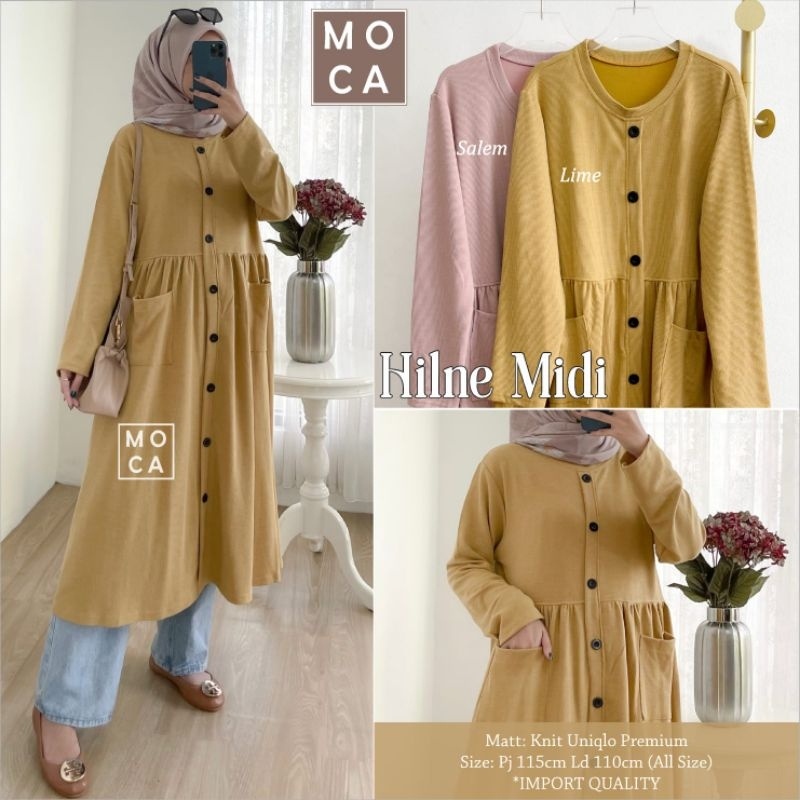 HILNE MIDI ORI MOCA | Ld110 Knit Uniqlo Premium