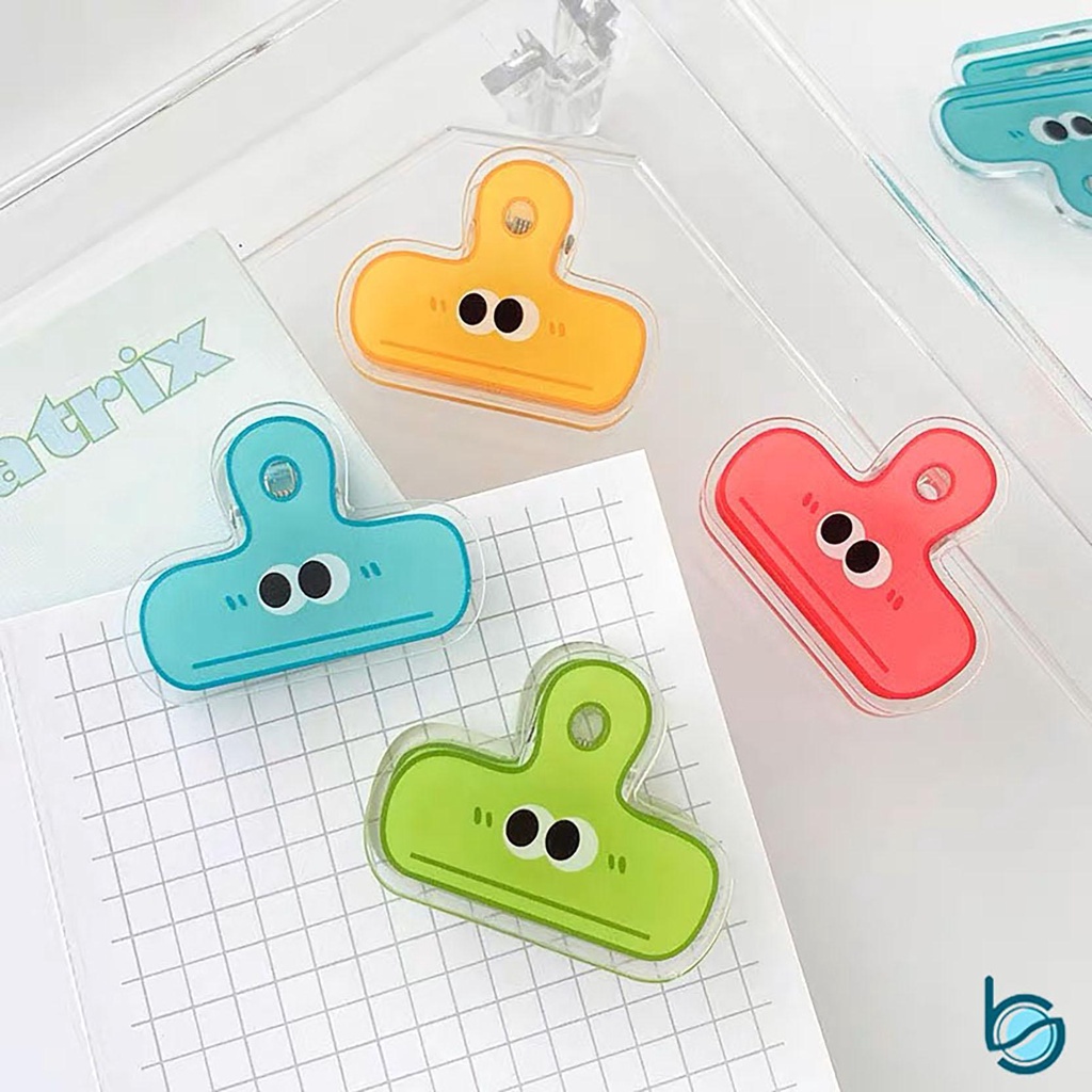 

Klip Penjepit Kertas Motif Lucu/Mata Besar Binder Clip - Best Stationary