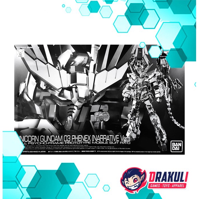 BANDAI Plamo RG Unicorn Gundam 03 Phenex (Narrative Ver.) PBandai