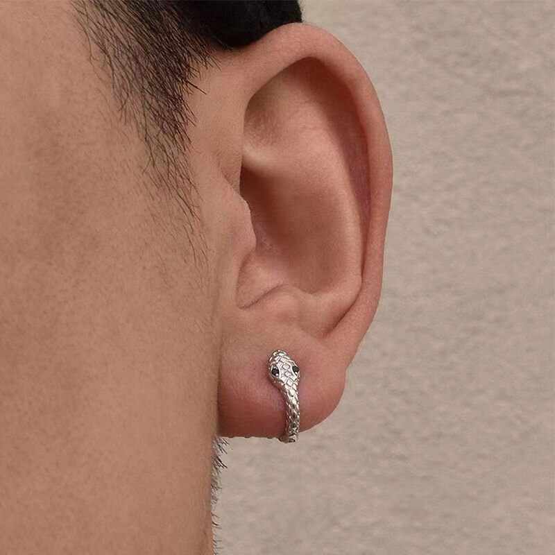 Anting Ular Bahan Alloy Populer Untuk Anak Perempuan