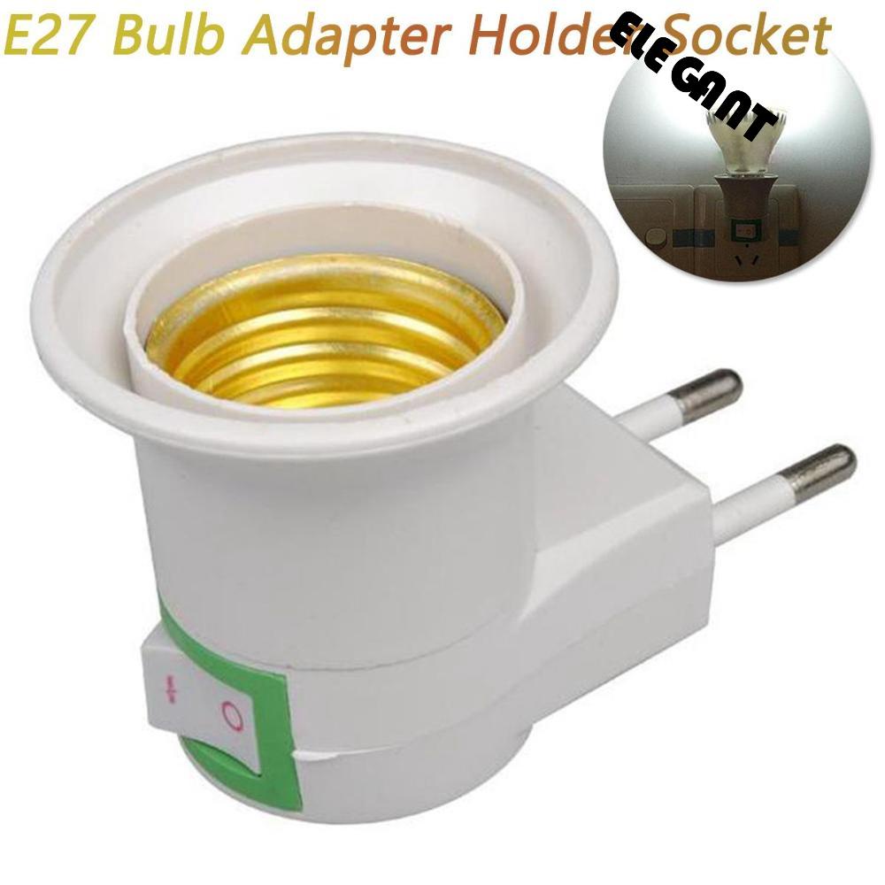 【 ELEGANT 】 Lamp Holder E27 Bohlam Lampu Dinding LED Light Socket Base Lampu Adaptor Soket