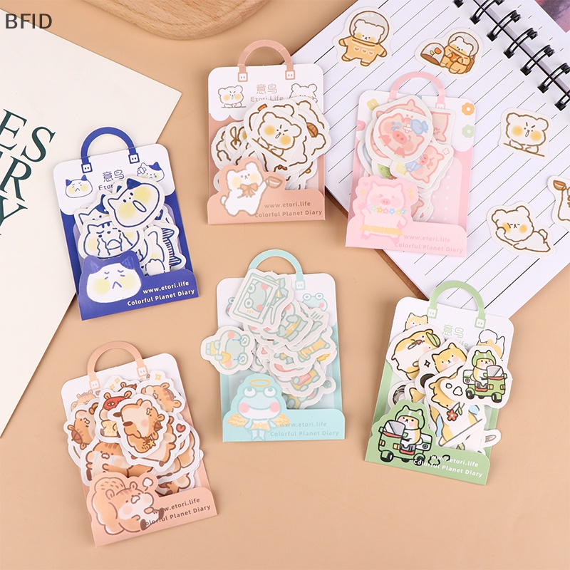 [BFID] 40pcs/lot Stiker Hewan Kawaii Lucu Kalender Diary Jurnal Stiker Dekorasi Alat Tulis [ID]