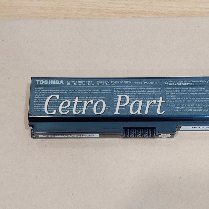 Baterai Laptop Toshiba L510 L515 M300 M305 U400 Series Model PA3634 -NEW
