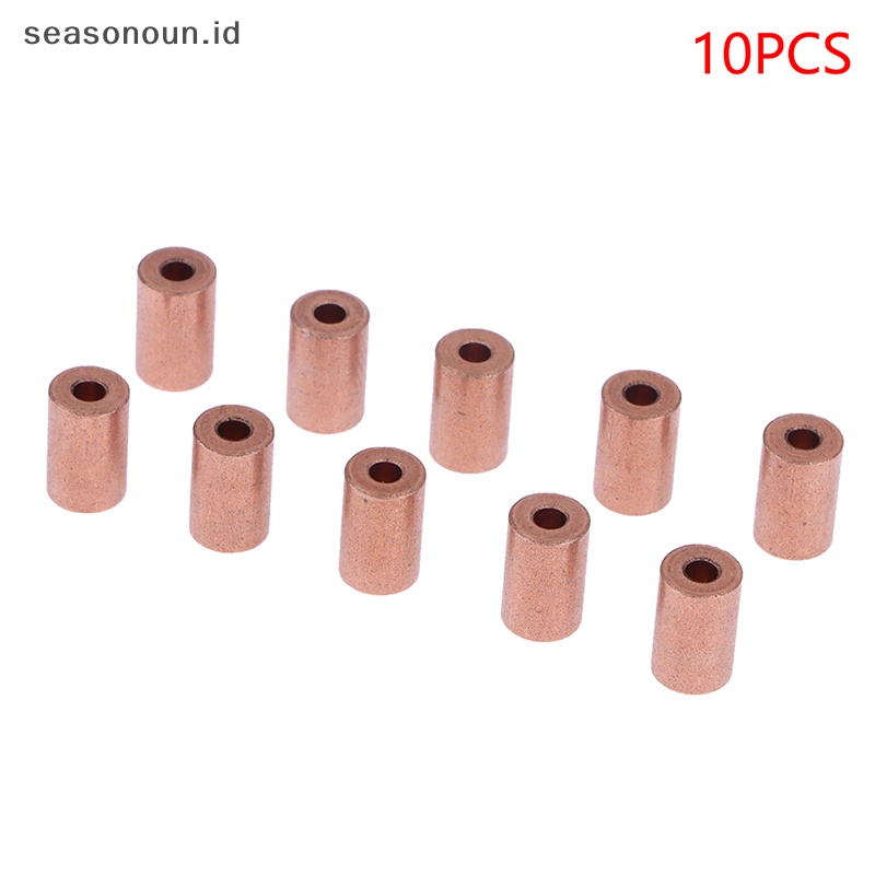 Alfineasonoun 10pcs oil bearing tembaga lengan alfinopper base bantalan kecil bagian metallurgical .