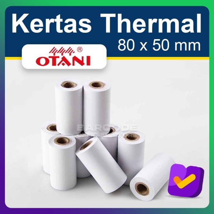 

1 SLOP Kertas Thermal Codeshop 80 x 50 mm Struk Kasir Printer 80mm - 1 Slop Otani PST79