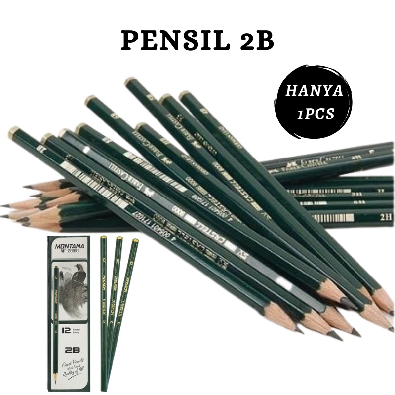 

GOS -F215- PENSIL 2B PENSIL HIJAU - PENSIL M2000 1PCS