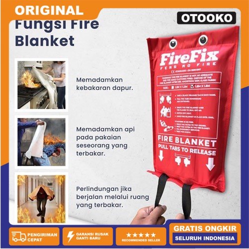 Fire Blanket Kain Selimut Pemadam Tahan Api  Fiberglass Flame Cover