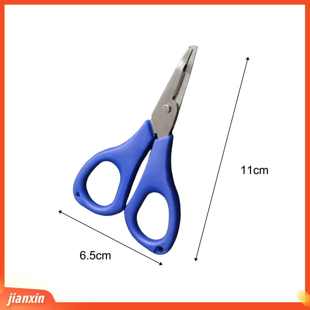 (In Stock) Gunting Pancing Bahan Stainless Steel Biru Pemotong Garis Pancing Outdoor Untuk Kehidupan Sehari-Hari