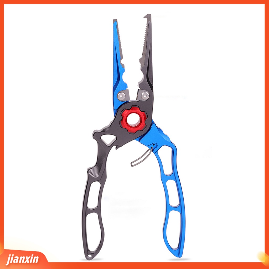 (In Stock) Tang Pemikat Pancing Multifungsi Kunci Pengaman Titanium Alloy Kekuatan Tinggi Pemotong Tali Memancing Gunting Memancing Aksesoris