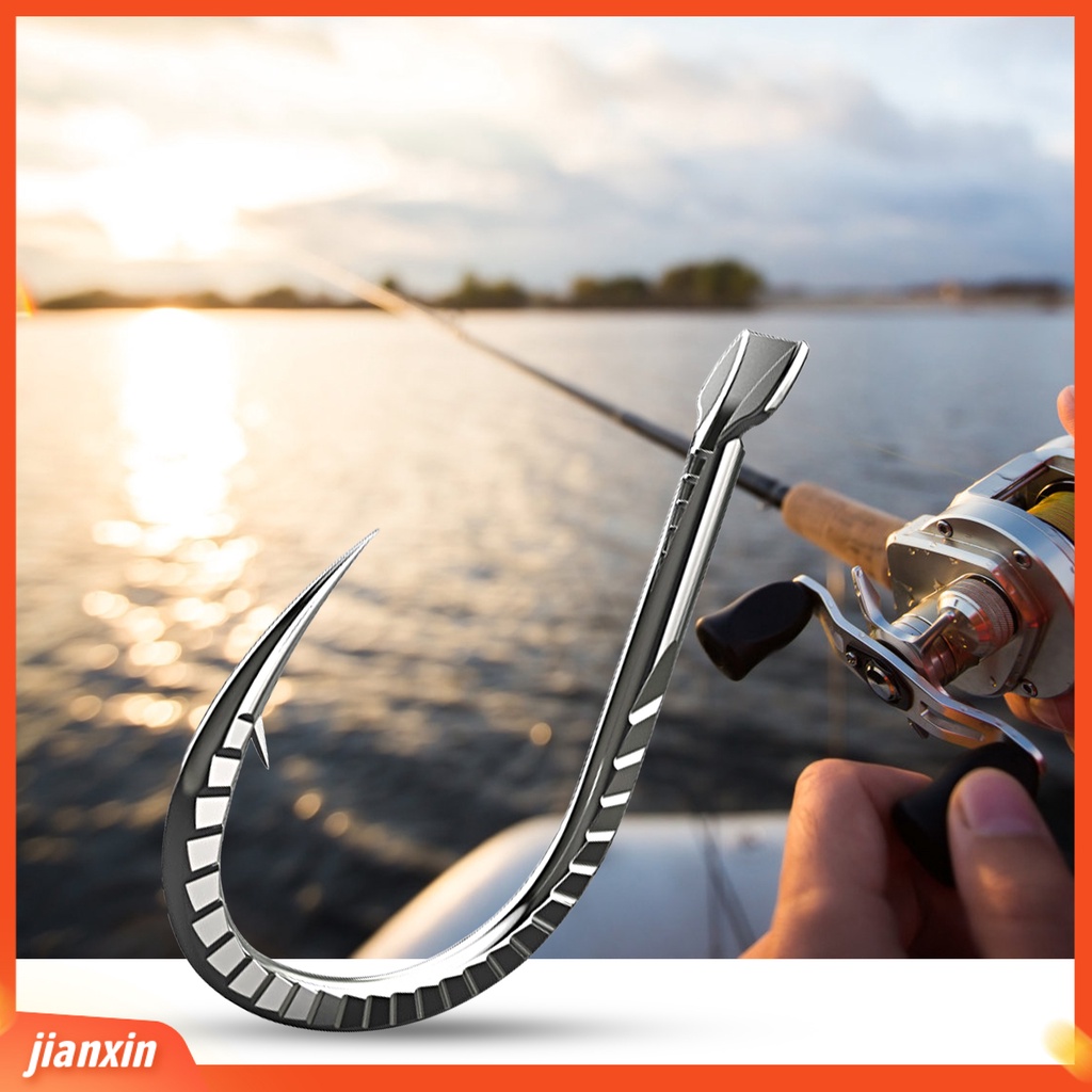 (In Stock) 30Pcs/Set 1-15 Kait Memancing Tajam Tahan Karat Anti-Korosi Titanium Alloy Heavy Duty Barbed Carp Fishing Fishhooks Angling Supplies