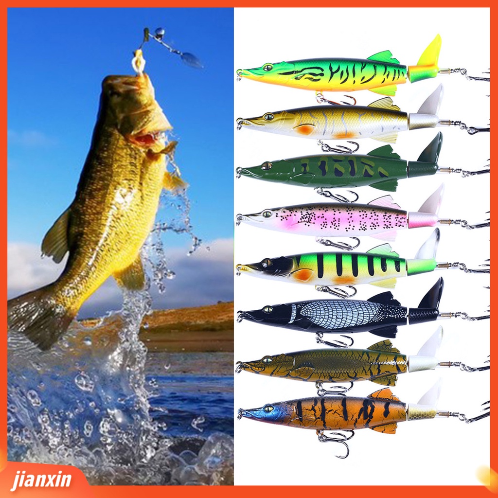 (In Stock) 13cm /16g Umpan Pancing Plastik Umpan Buaya Buatan Dengan Kait Treble Tajam Untuk Memancing