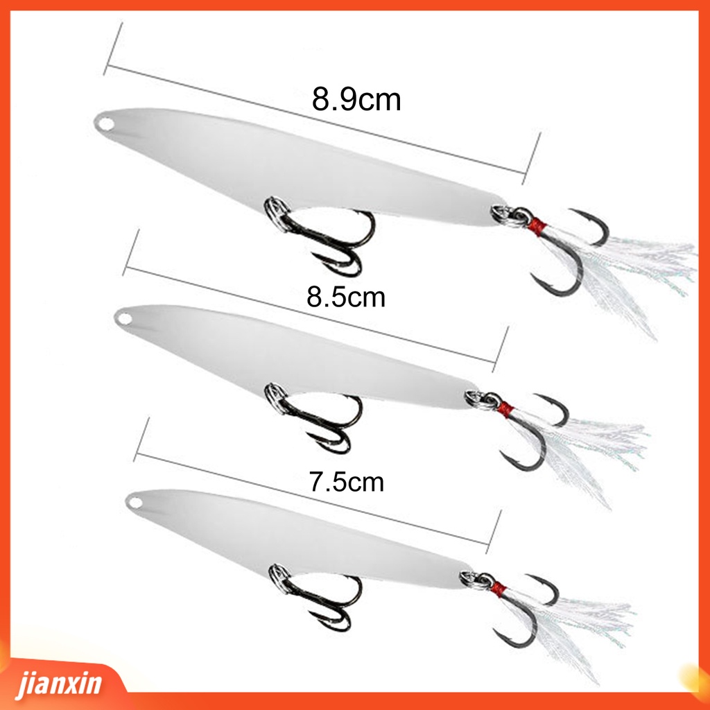 (In Stock) 11g 15g 18g Berguna Memikat Payet Rumbai Desain Kait Duri Warna Emas/ Warna Silver Tahan Lama Memancing Umpan Palsu Untuk Memancing