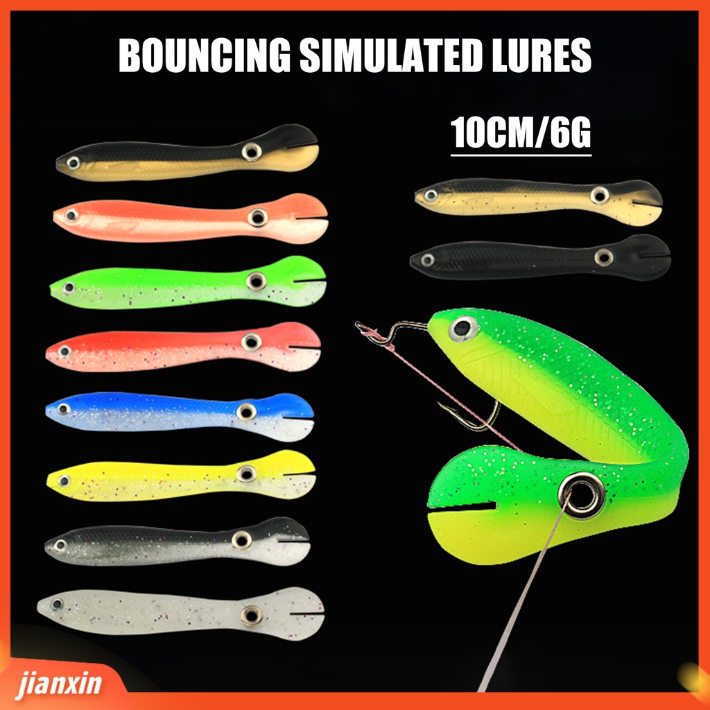 (In Stock) 10cm /6g Didedikasikan Umpan Pancing Ganda Warna Proses Pemisahan Ketangguhan Kuat Umur Panjang Umpan Buatan Yang Berguna Untuk Pecinta Memancing