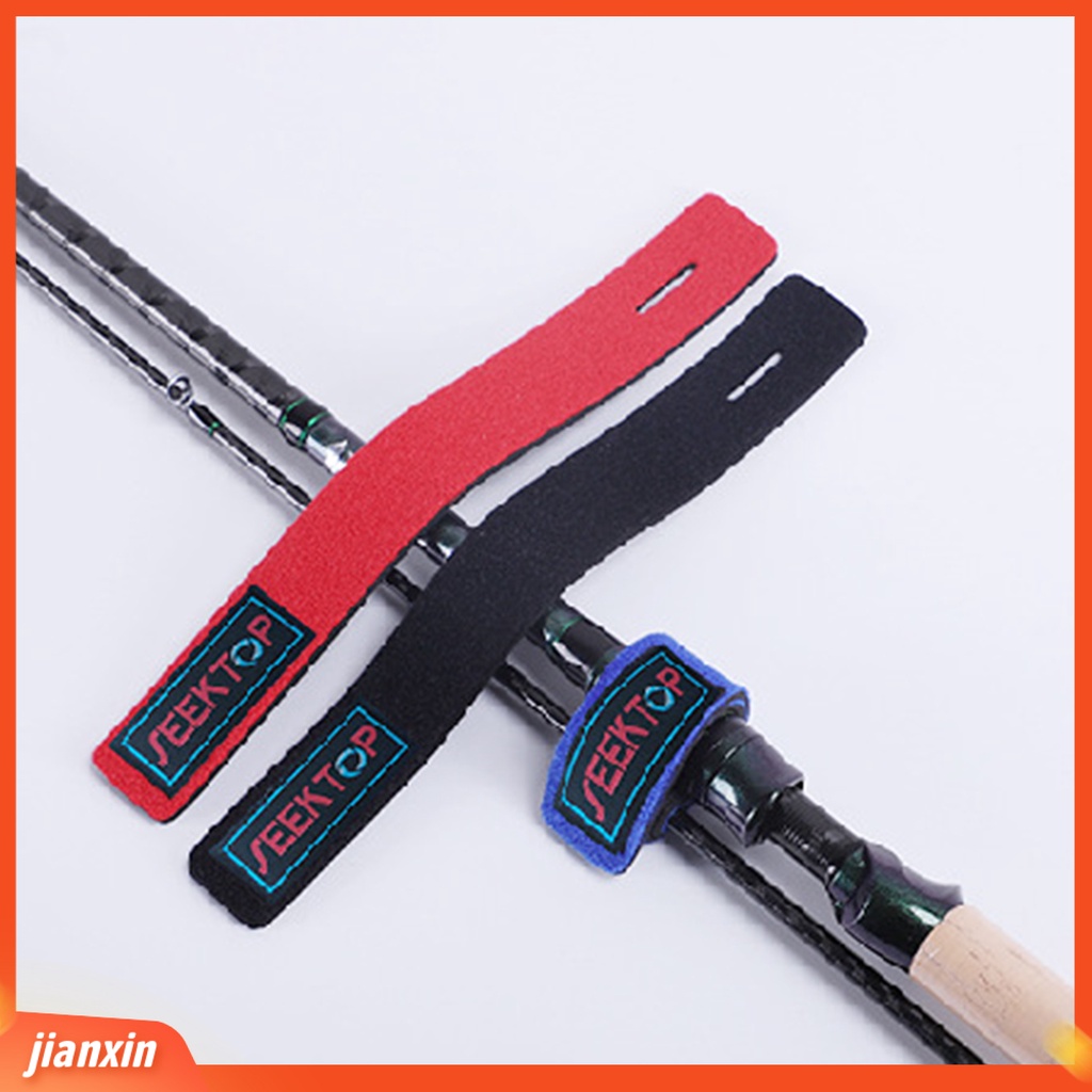 (In Stock) 2Pcs Tiang Sabuk Stretchable Anti-Gesek Non-slip Pengikat Tali Penutup Tetap Angling Batang Ties Dengan Tali Batang Memancing Luar Ruangan