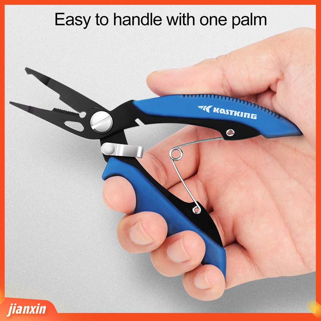 (In Stock) Tang Kait Ergonomics Anti-slip Pegangan Nyaman Kekuatan Tinggi Multifungsi Stainless Steel Air Asin Gear Memancing Tang Memancing Luar Ruangan