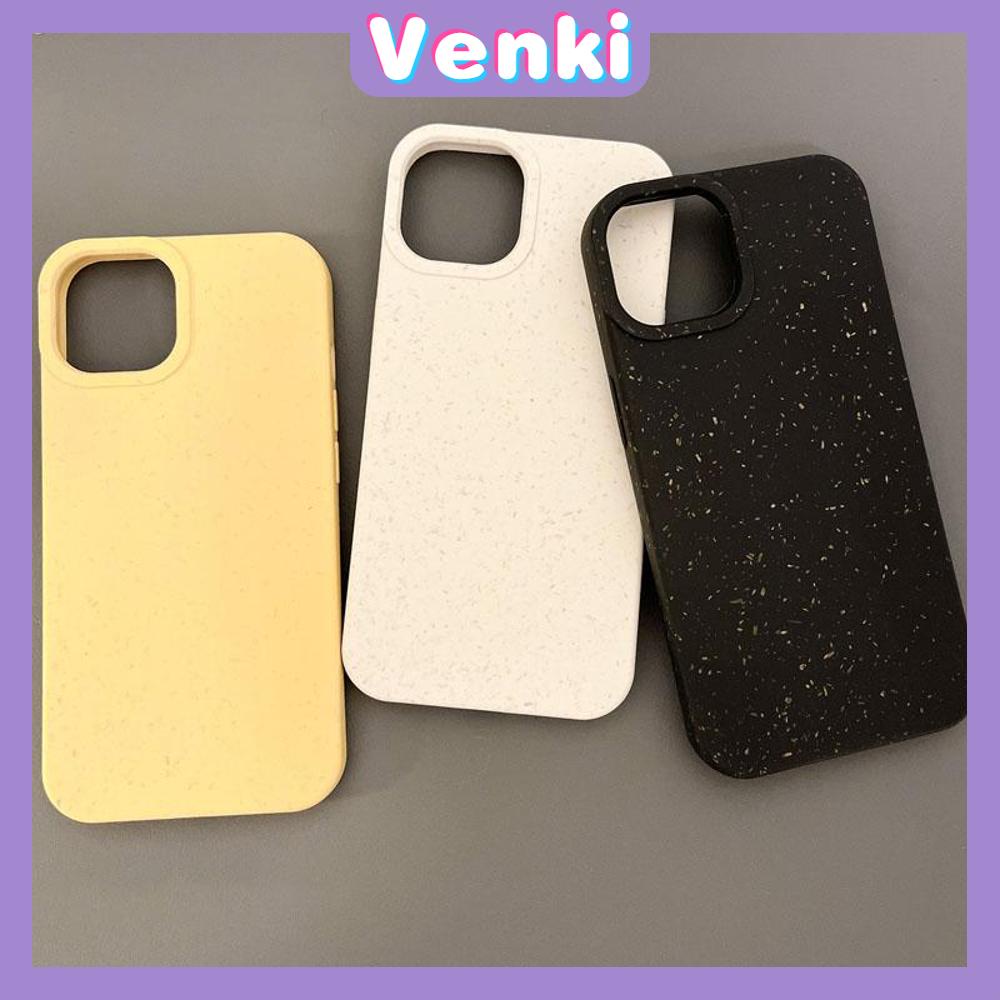 VENKI - Untuk iPhone 11 iPhone Case Ramah Lingkungan Rumput Gandum Phone Case TPU Lembut Shockproof Perlindungan Sederhana Warna Solid Kompatibel dengan iPhone 14 13 Pro max 12 Pro Max 11 xr xs 7 8