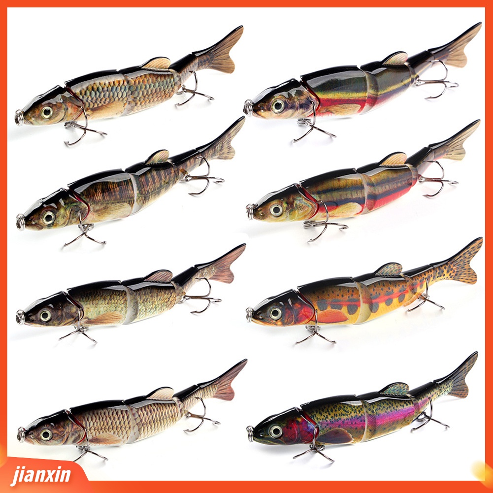 (In Stock) 16.5cm Multi Jointed Mancing Buatan Manusia Hidup Umpan Wobbler Renang Crankbait