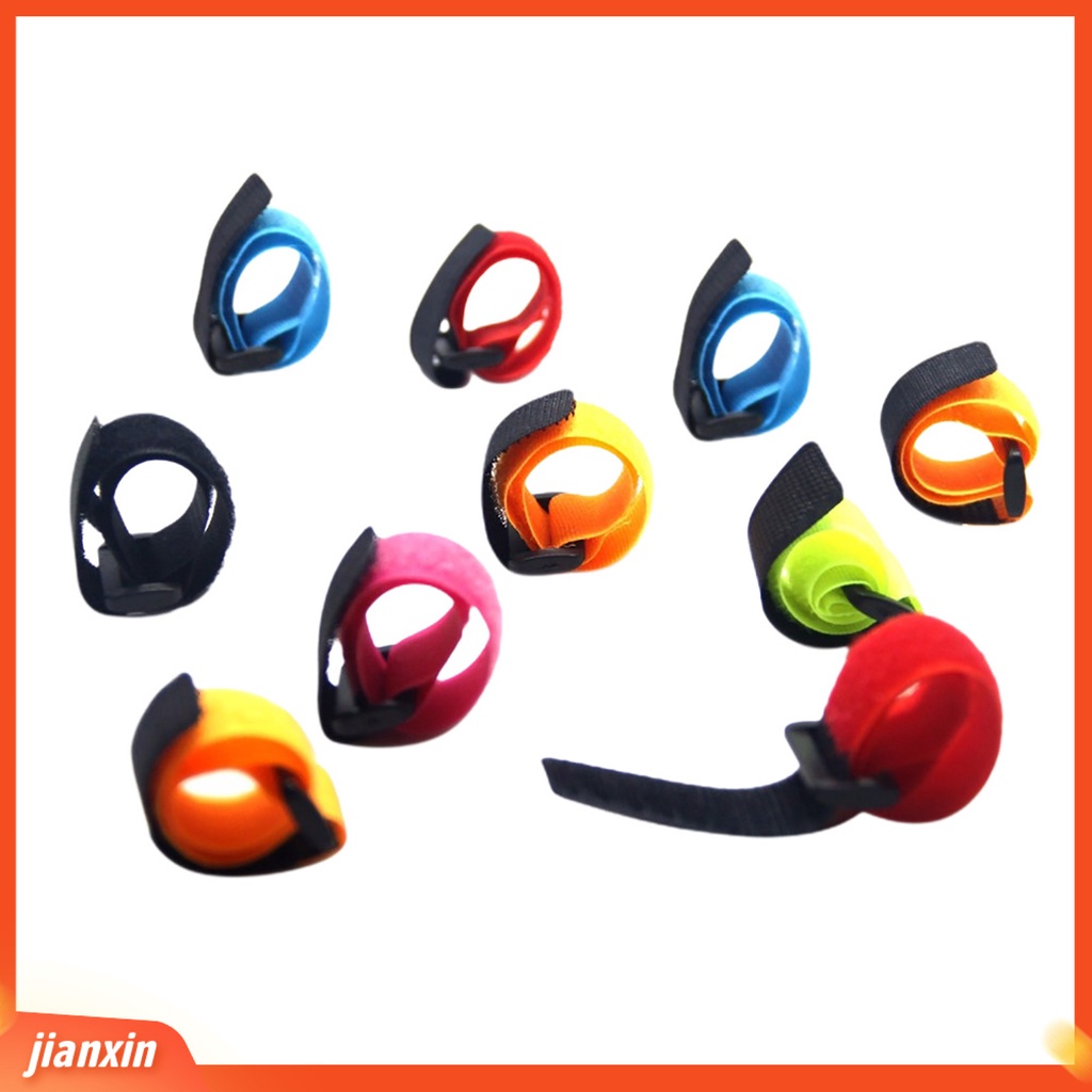 (In Stock) 10pcs Tali Pengikat Batang Melar Perekat Diri Nilon Memancing Tape Straps Fishing Tackle Aksesoris