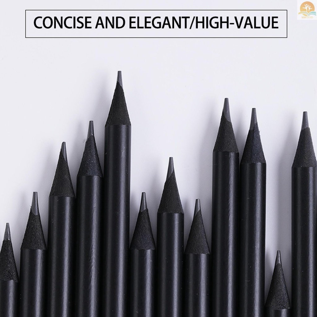 In Stock 12pcs HB Set Pensil Tulisan Graphite Core Drawing Sketching Notes Taking Untuk Pelajar Pemula Dan Artis