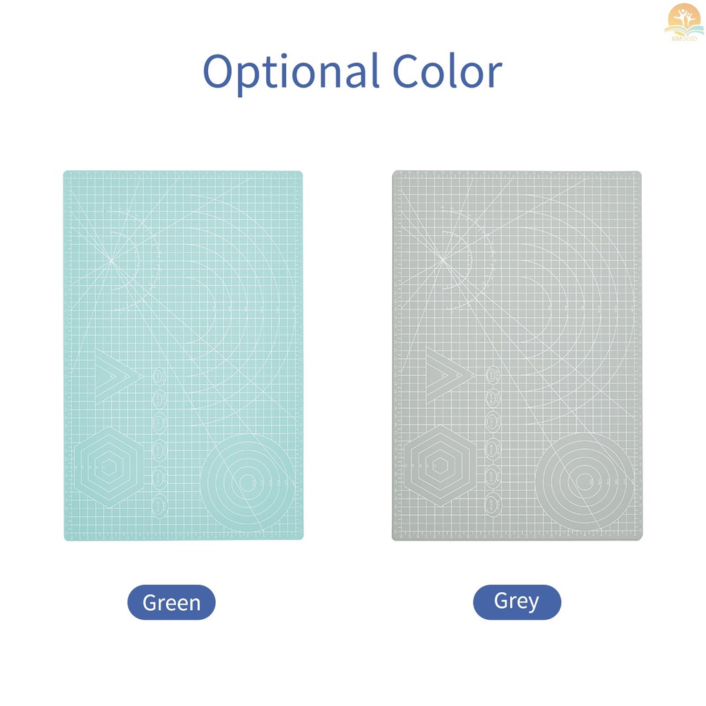 In Stock JIELISI A3 Alas Pemotong PVC Dua Sisi Non-Slip Talenan Cut Pad DIY Alat Dengan Garis Grid Bening Sudut Untuk Menjahit Kain Scrapbooking Art Craft Card Projects 45x30cm