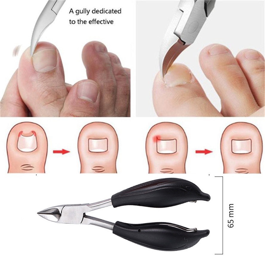 Gunting Kuku Jempol Kaki Anti Cantengan Toe Nail Clipper Edge Cutter