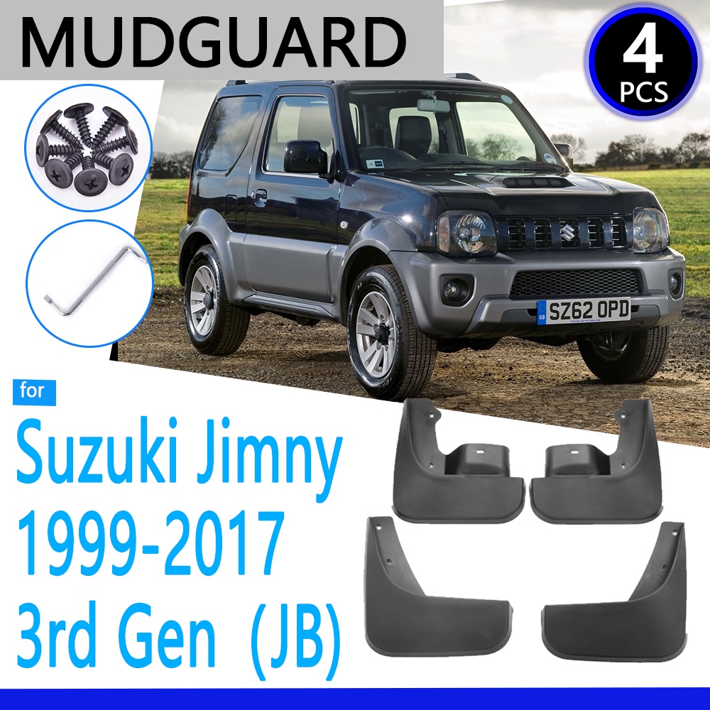 Mudguards Cocok Untuk Suzuki Jimny 1999-2017 JB Generasi 3 Aksesoris Mobil Mudflap Fender Suku Cadang Pengganti Otomatis