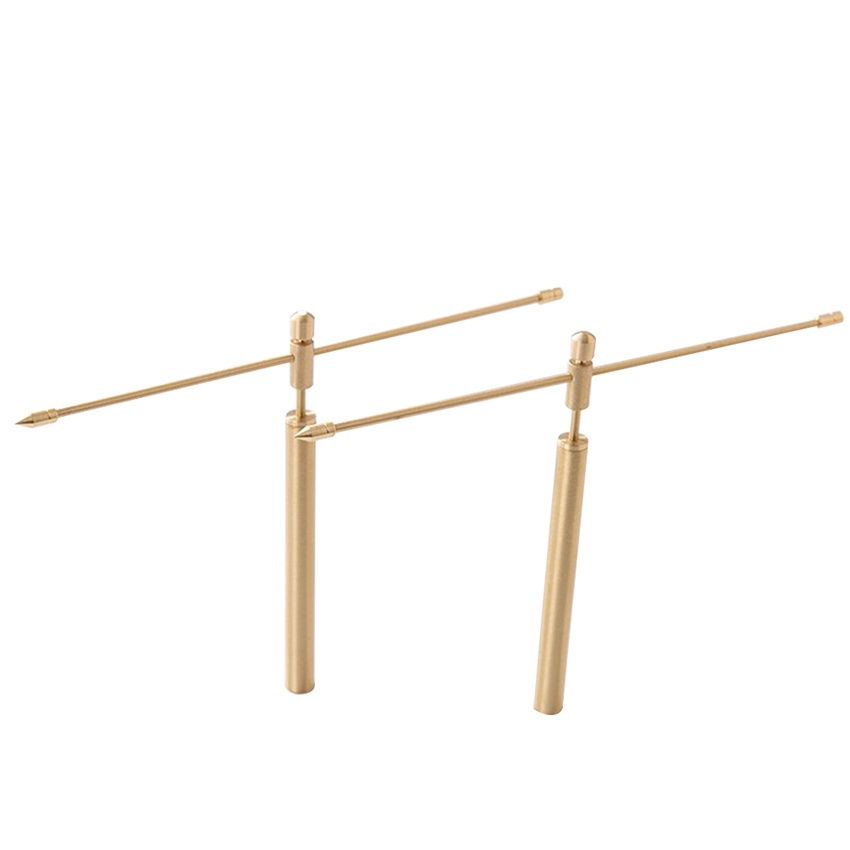 Sale 2Pcs/Set Ionika Metal Detector Dowsing Lrods Detector Water Bahan Kuningan Stainless Steel
