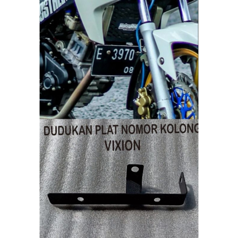 BRACKET PLAT NO KOLONG VIXION NVL DUDUKAN NOMOR