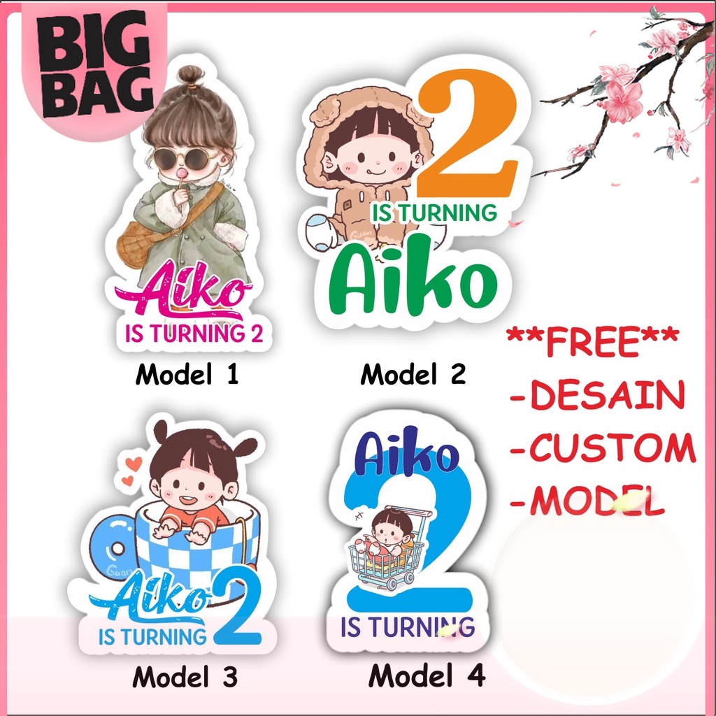 

Bigbag ( 20PCS ) Stiker Bento Ulang Tahun THEME GIRL Stiker Ulang Tahun Stiker Ulang Tahun Stiker Ultah