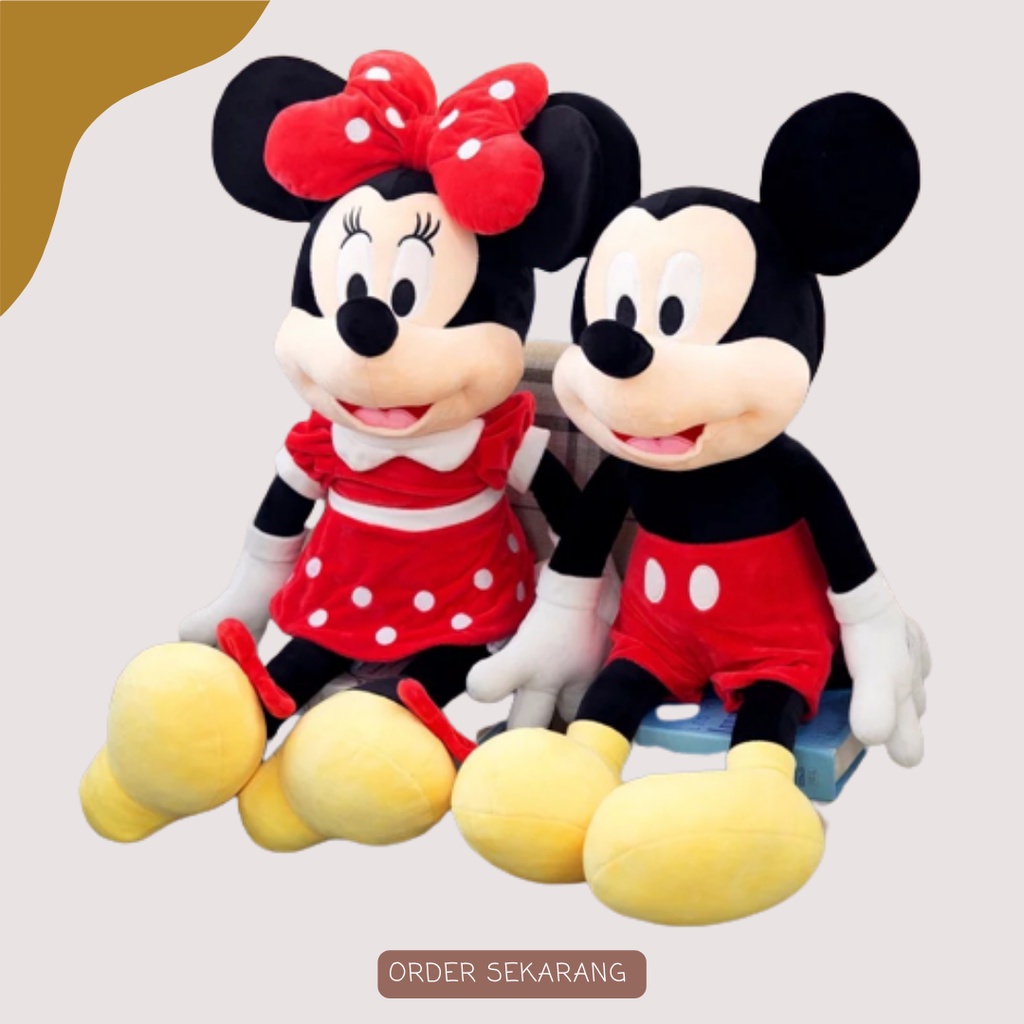 Boneka Miki Mini / Boneka Mickey Mouse Minnie Mouse Ukuran Kecil S 30cm Termurah