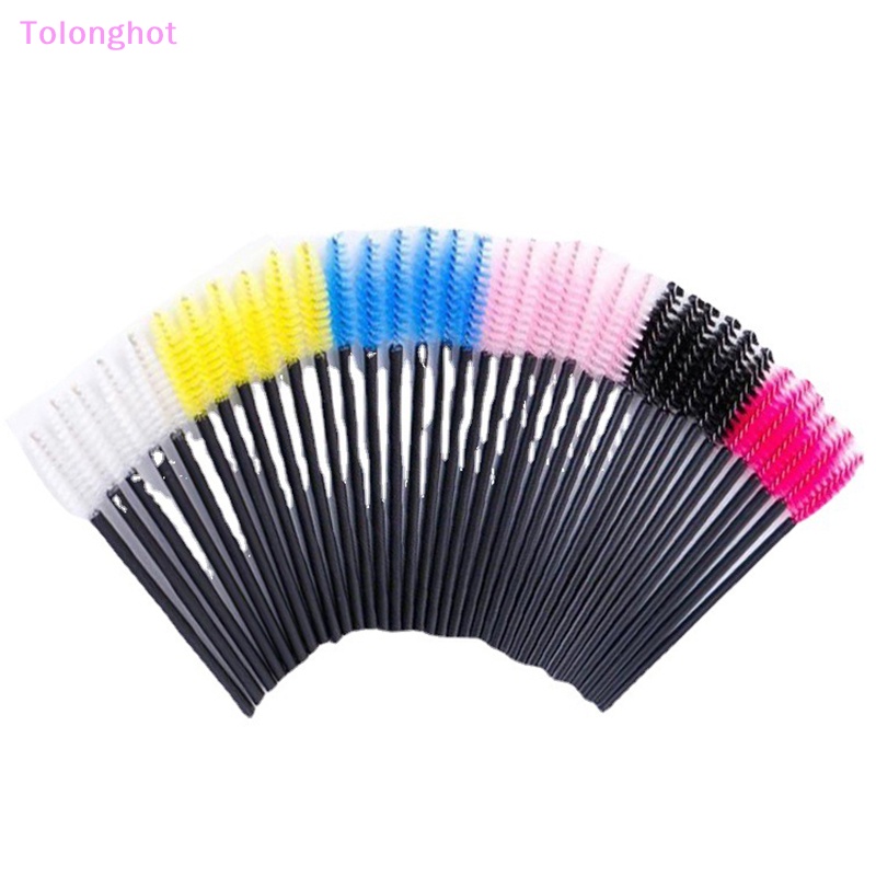 Tolonghot&gt; Eyelash Brush Extension Multi Warna Bulu Mata Mini Make Up Brushes Alis Maskara Tongkat Aplikator Fleksibel Bisa Bengkok Dengan Baik