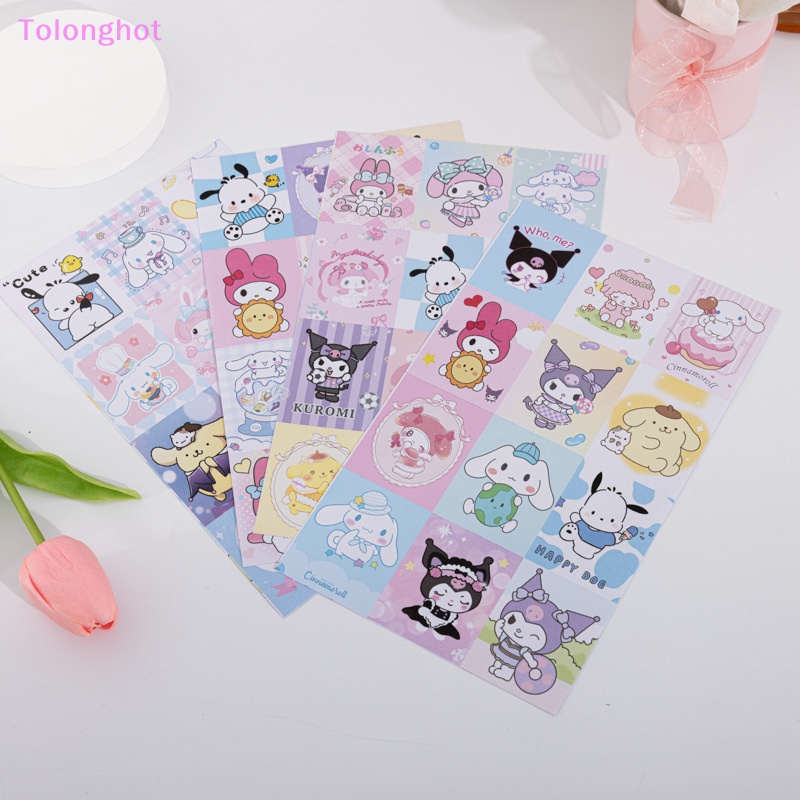 Tolonghot&gt; 4lembar Stiker Kartun Lucu Imut Anak Hadiah Stiker Hadiah Dekorasi Stiker well