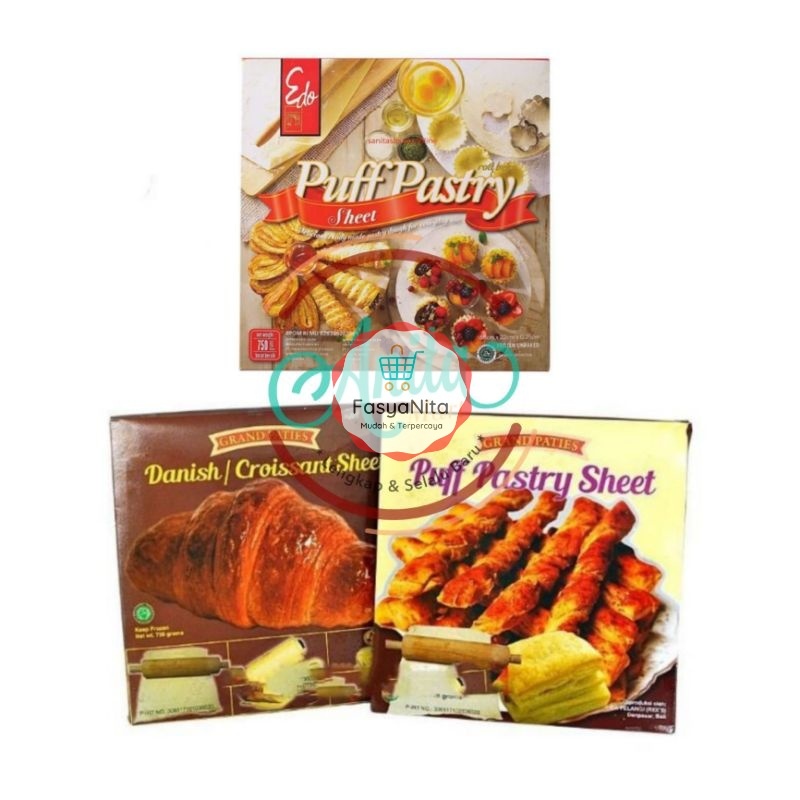 

Puff Pastry Kulit Pastry Zuppa soup Kue - Edo Bonchef Grand Paties Danish Croissant Sheet Kawan Block Square