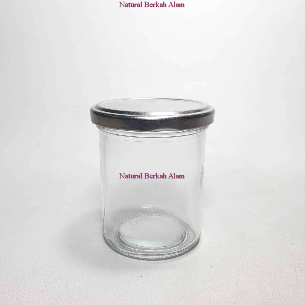 Jar Kaca 200 ml Round Clear / Toples Kaca / Jar Kaca / Jar 200 ml / Jar Kaca Selai / Jar Kaca Bulat