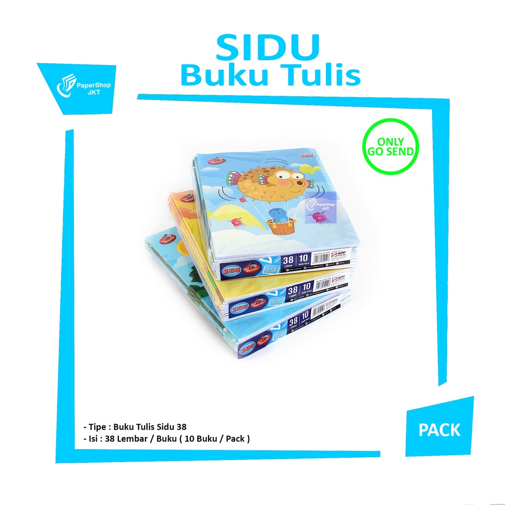 

SIDU - Buku Varian Tulis Sekolah 38 Lembar - Pack