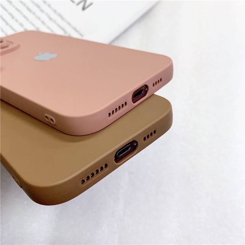(Kamera Pro) Silicon Lembut Untuk Iphone Case14 13 12 11 Pro Max X XR XSMAX 6 7 8 Plus 12mini 13mini 14plus
