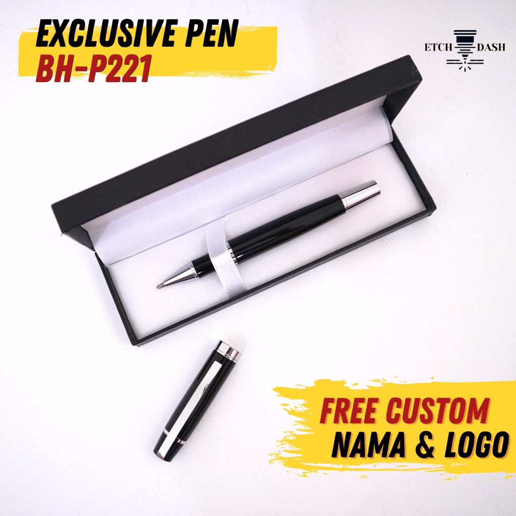 

Pulpen Ballpoint Box Hitam dapat Free Custom Nama dan Logo - Exclusive Pen BH-P221