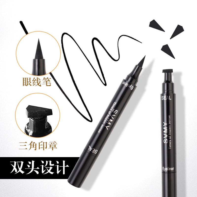 New Eyeliner Stamp 2 In 1 Waterproof Liquid Eyeliner Pensil Waterproof 872 Lameila SVMY