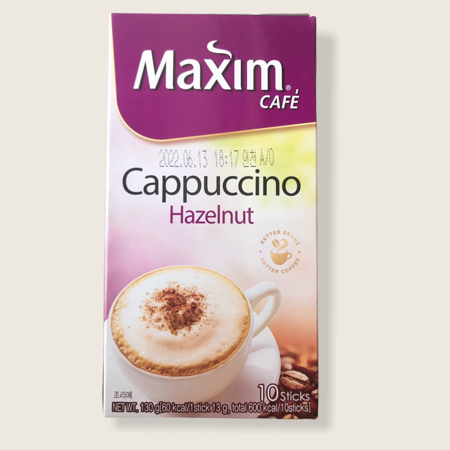 

Minuman Instan Maxim Cappucino Hazelnut (10sticks)