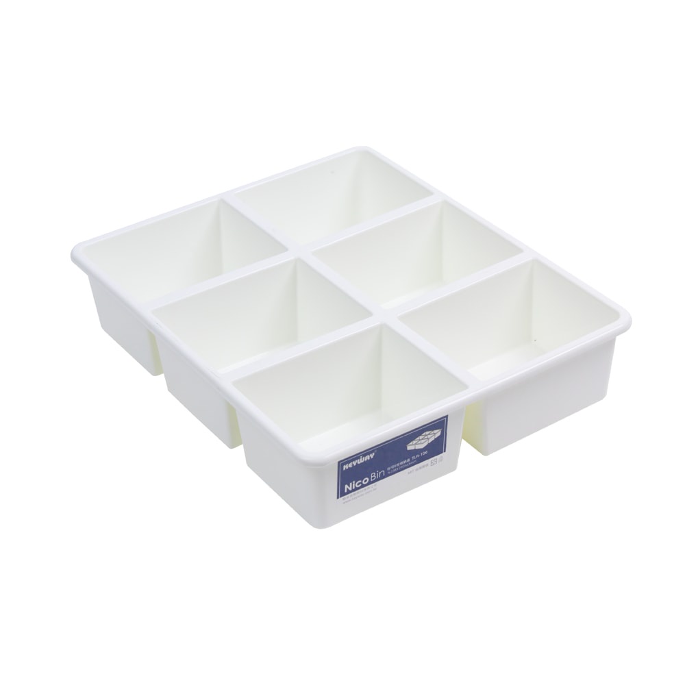 

Keyway Drawer Organizer Tray Laci TLR106 Plastik Putih 29x23x6 cm dengan 6 Sekat Kompartemen Meja Lemari Tempat Penyimpanan Kantor