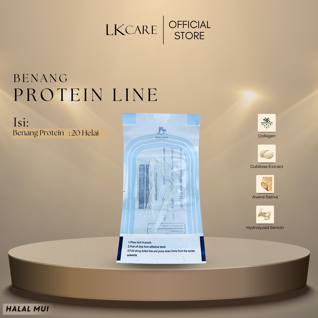 LKCare tanam benang kolagen tanpa jarum halal protein line