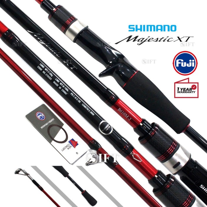 ORIGINAL Joran BC SHIMANO MAJESTIC XT [2022] Full Fuji Solid tip Baitcasting - B68ML+-2|203cm