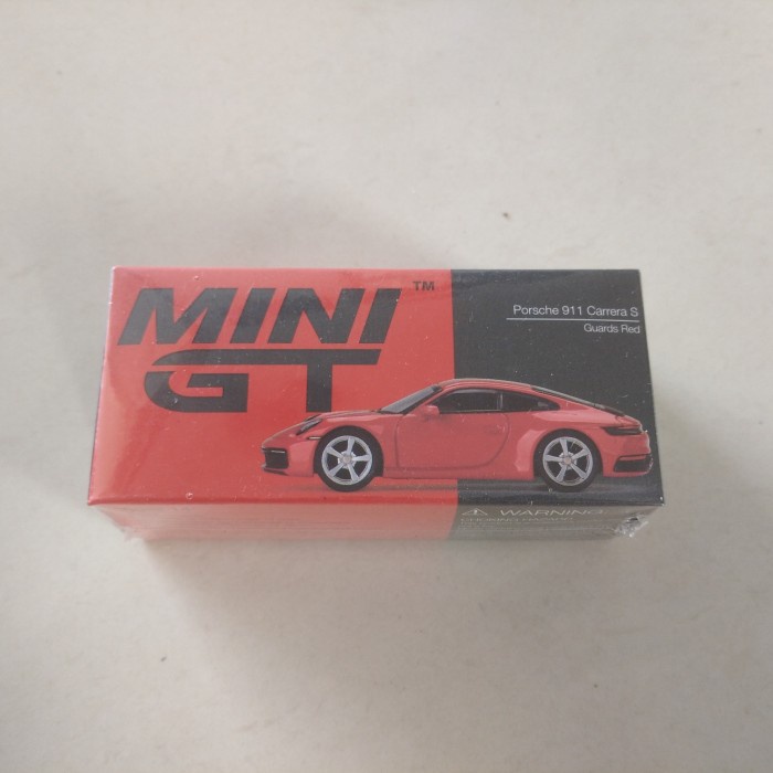 TERBARU mini gt porsche 911 carrera s guard red merah