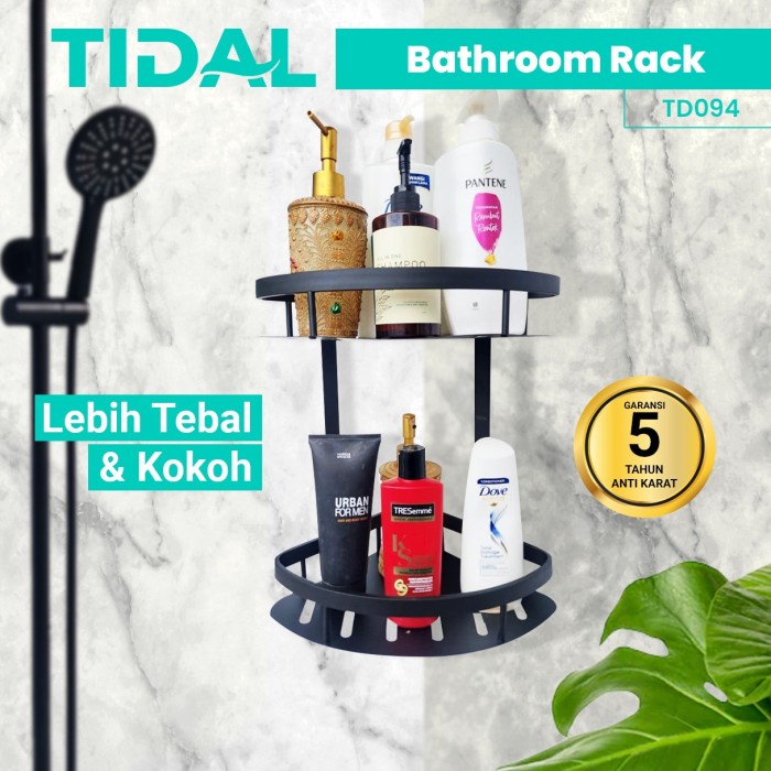 Rak Sudut Dinding Kamar Mandi / Dapur Multifungsi TD094