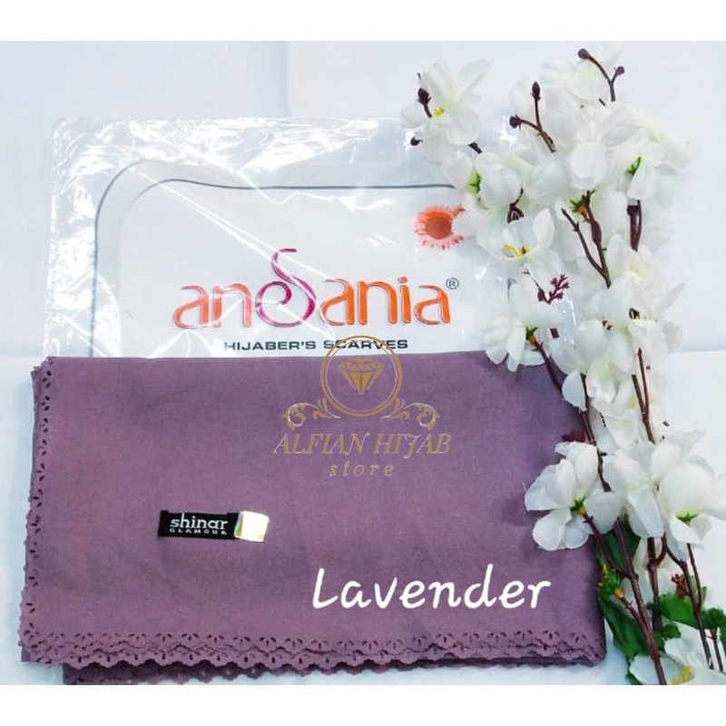 hijab shinar segiempat ansania LC 110x110/shinar ansania/kerudung hijab segi empat shinar glamor/Shi