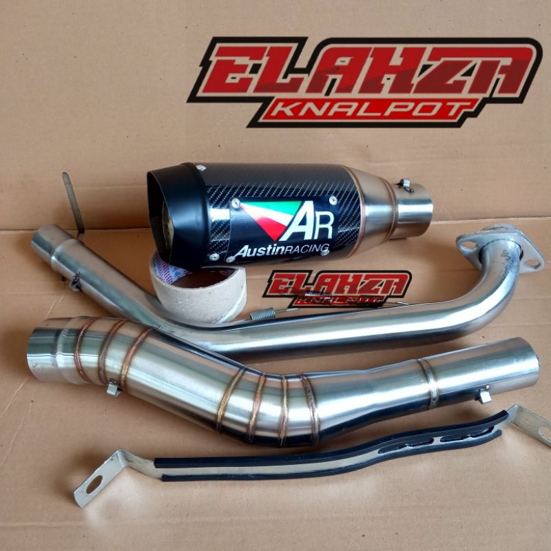 knalpot austin racing vixion r25 v2 r15 v3 byson cb 150r old new cbr150r tiger megapro | knalpot aus