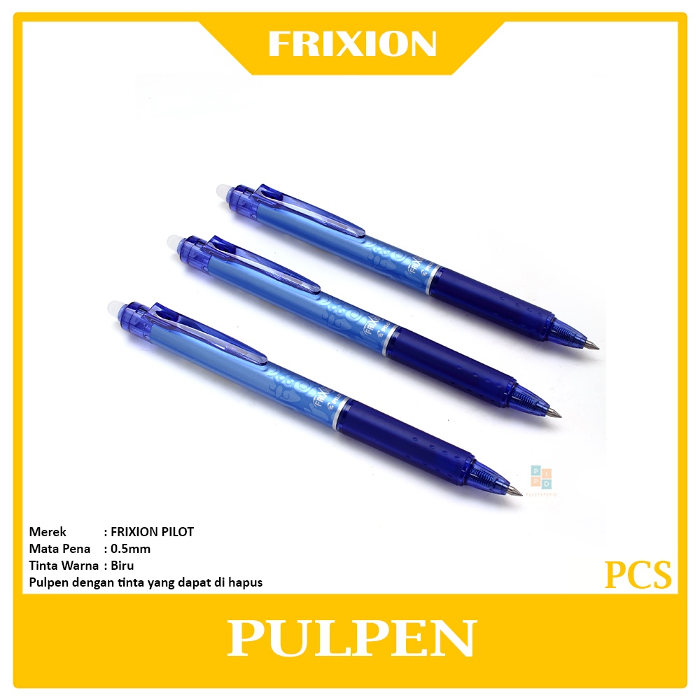 

FRIXION - Pilot Pulpen - Pen Gel 0.5mm Biru - Pcs