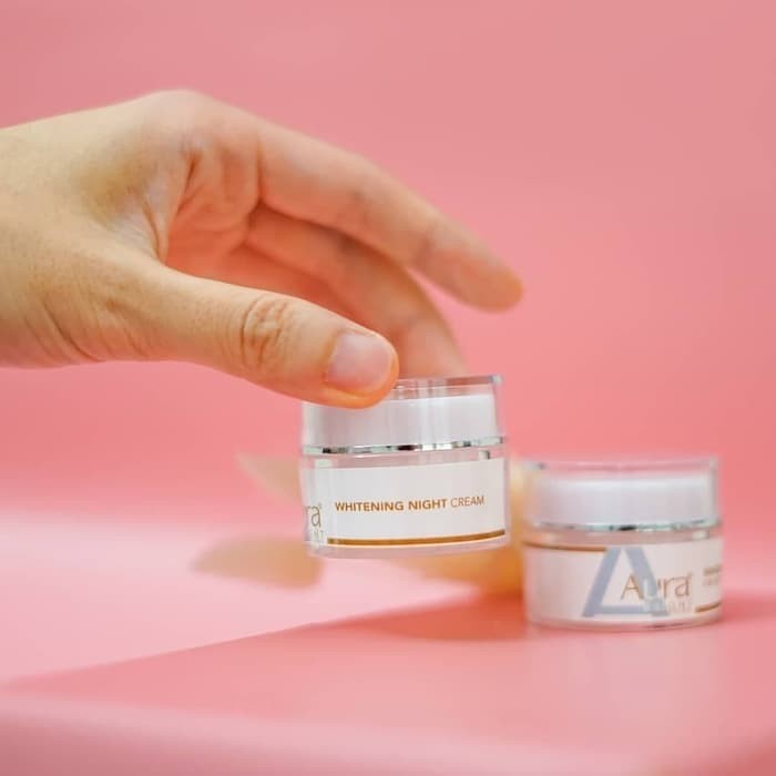 AURA BRIGHT WHITENING NIGHT CREAM 10GR BPOM - NIGHT CREAM AURA BRIGHT