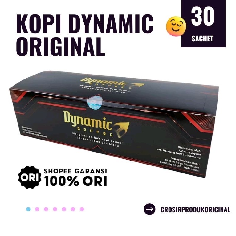 

Kopi Dynamic Original 30 sachet kemasan terbaru