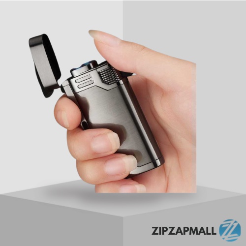 Korek Api Gas Lighter Double Jet Torch / Korek Api Gas Unik Bara Jet Isi Ulang Power Jet Mini Keren 